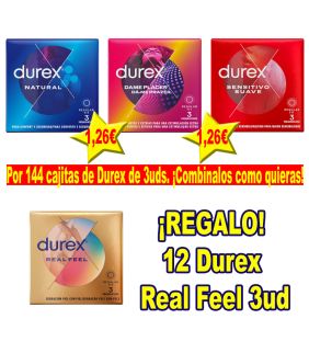 144 DUREX + 12 REAL FEEL...